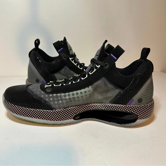 Nike Air Jordan XXXIV Low Black Vapor Green Bleached Coral Men’s 11.5 CZ7750-003 - Picture 3 of 9